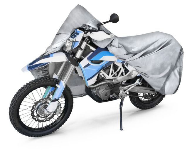 WALSER Motorrad Abdeckplane All Weather XL, Motorrad Abdeckplane, Motorrad-Garage wasserdicht - 255x110x135 cm