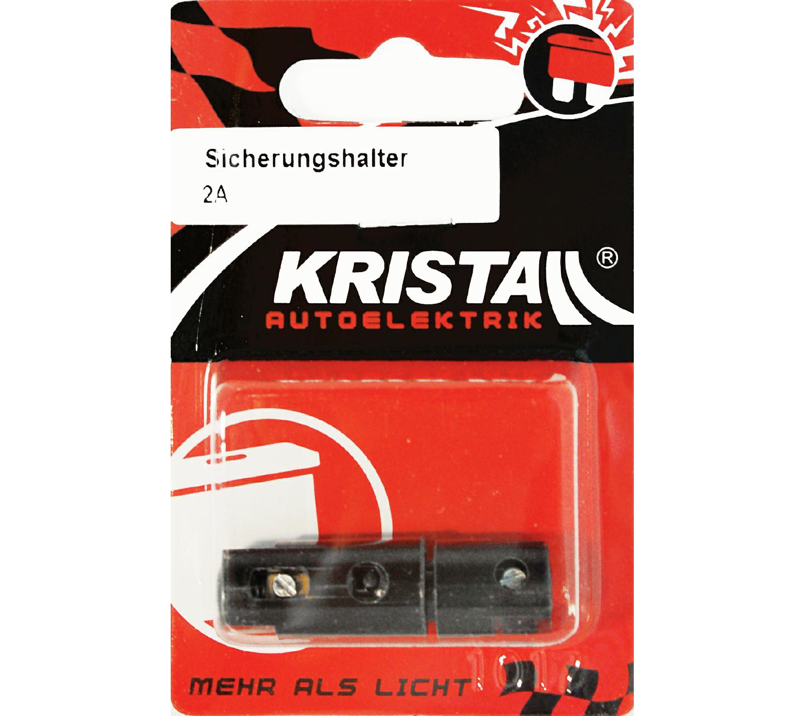 KRISTALL Sicherungshalter 2 Amp