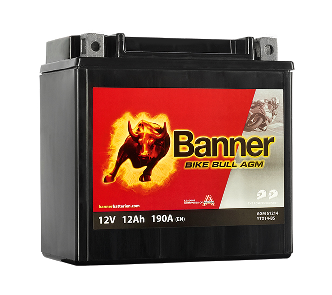 BANNER Bike Bull AGM 51214 YTX14-BS