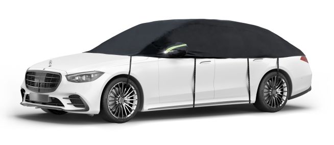 WALSER Abdeckplane Auto All Weather, Autoplane Halbgarage Größe 3 PKW   
