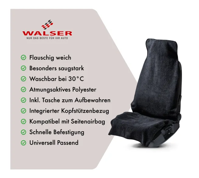 WALSER Sitzaufleger Multicover als vielseitiger Schutz für Autositze