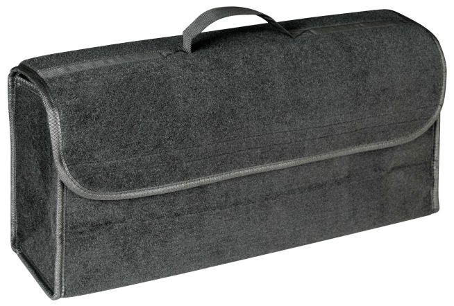 WALSER Kofferraumtasche Toolbag Größe L, Auto-Aufbewahrungstasche grau 50x22x15cm