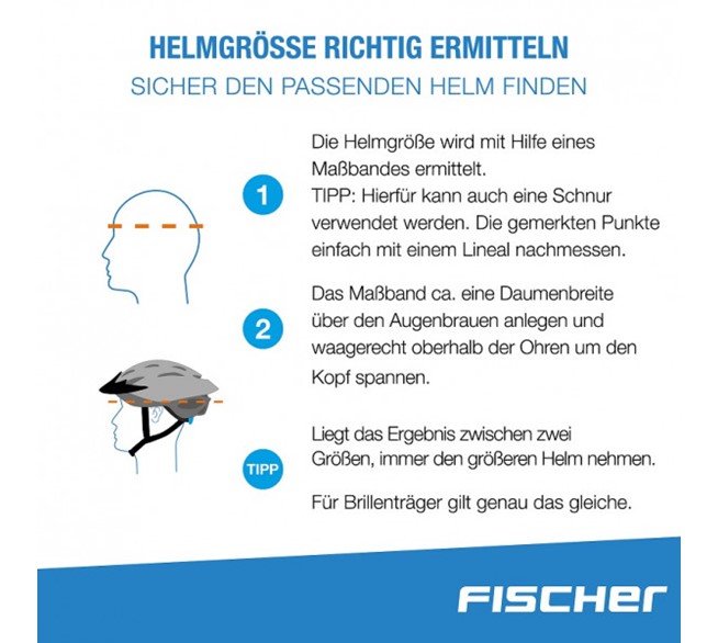 FISCHER Fahrradhelm Urban Plus Boston  blau S-M