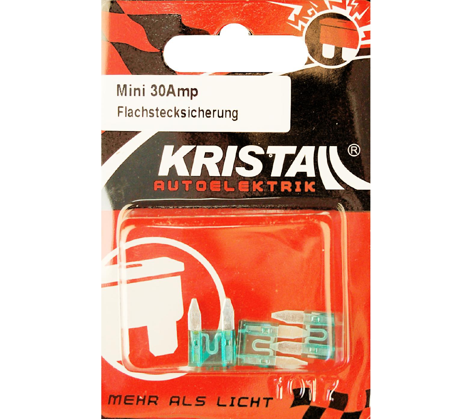 KRISTALL Flachstecksicherung MINI 30 Amp