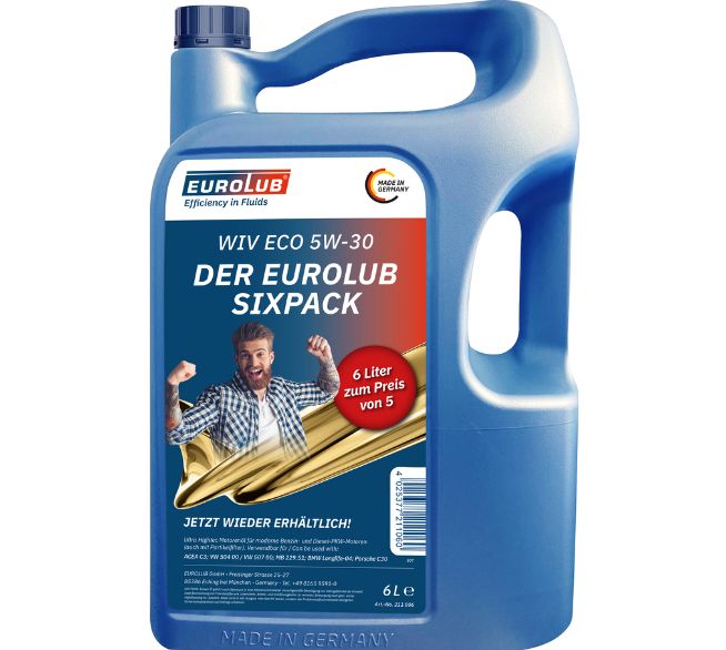 EUROLUB WIV ECO 5W-30 Motoröl 5 Liter +1 Liter gratis