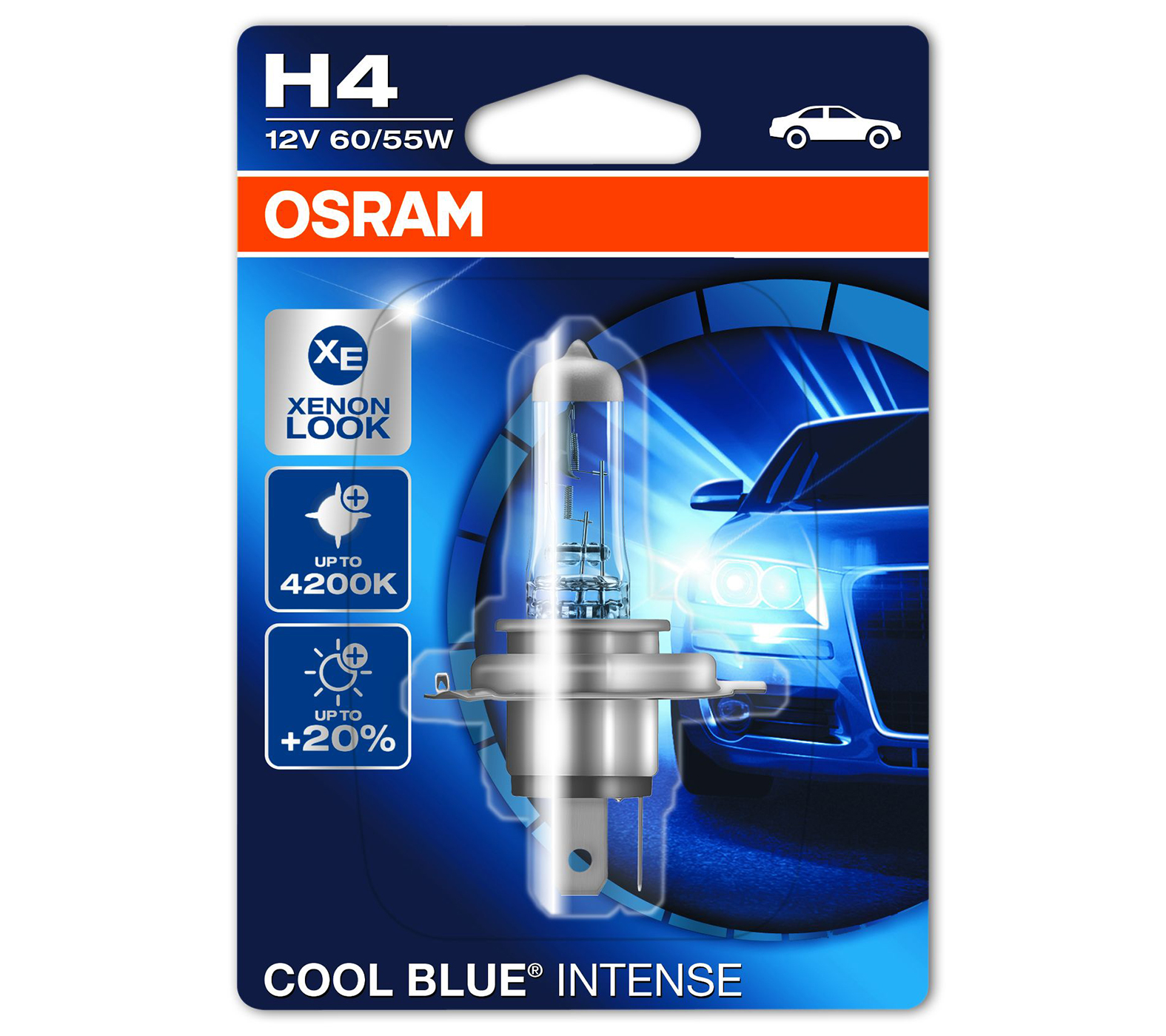 OSRAM H4 Cool Blue Intense Abblendlicht 12V 60/55W