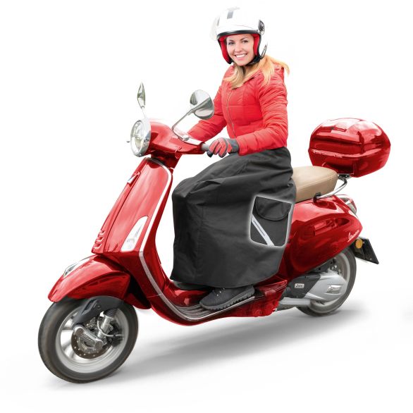 WALSER Roller-Nässeschutz, wasserdichter Regenschutz-Moped, Scooter-Nässeschutz schwarz