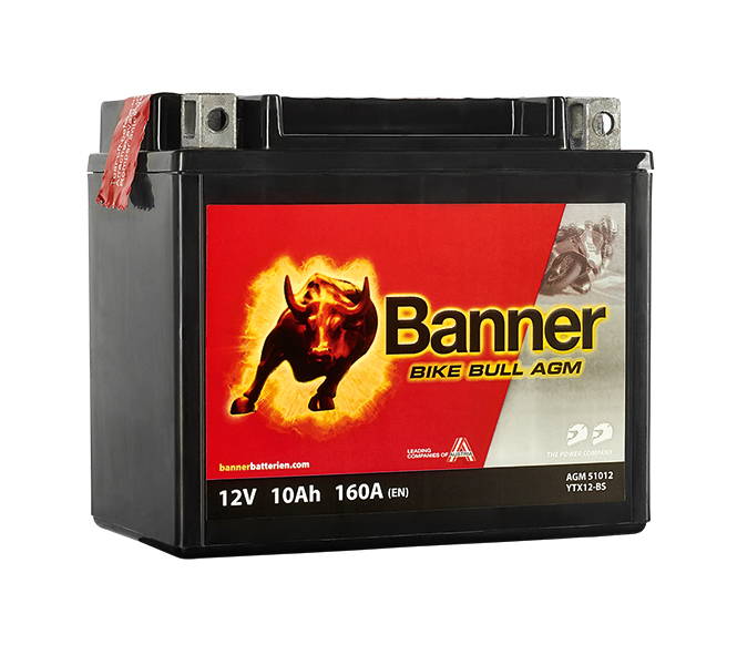 BANNER Bike Bull AGM 51012 YTX12-BS