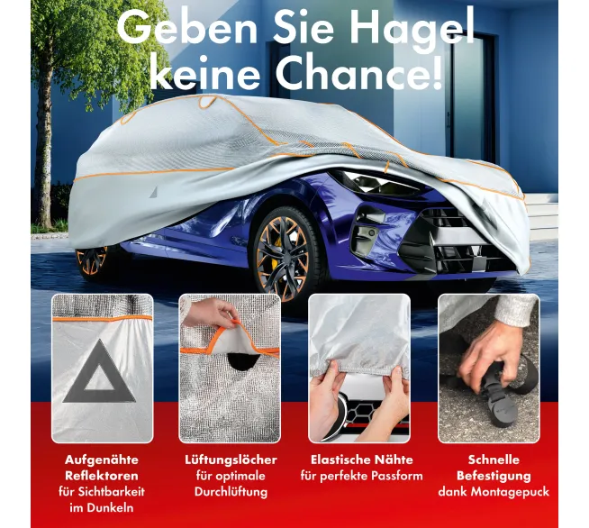 WALSER Hagelschutz Sun Protect als Fahrzeugabdeckung gegen Hagel und Sonne