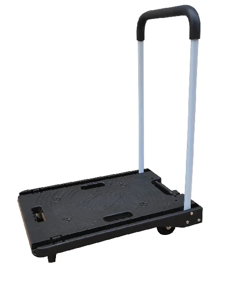 PRESTIGE Plattformwagen Tragkraft ca. 60kg schwarz 38,5x60x80cm