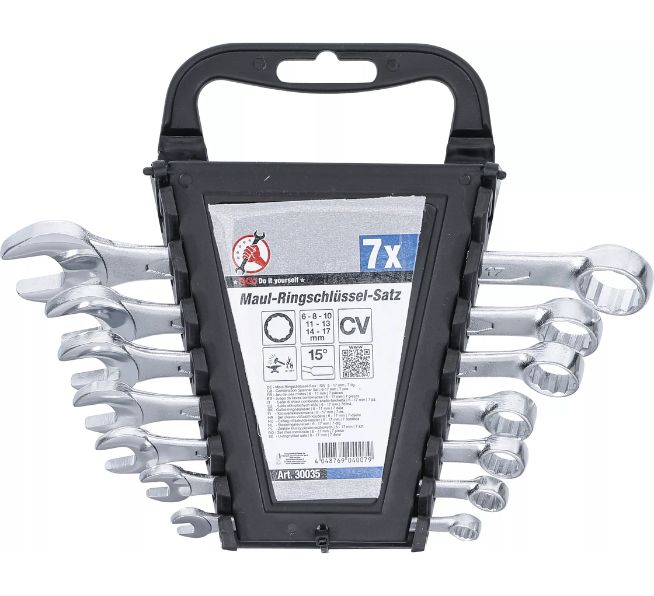BGS TECHNIC Maul-Ringschlüssel-Satz SW 6 - 17 mm