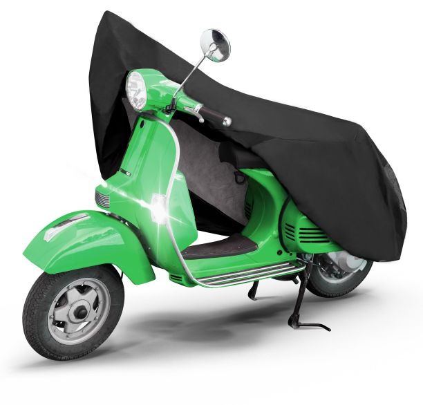 WALSER Motorrad Abdeckplane All Weather S, Vespa-Abdeckplane, Motorrad-Garage wasserdicht - 185x90x110 cm