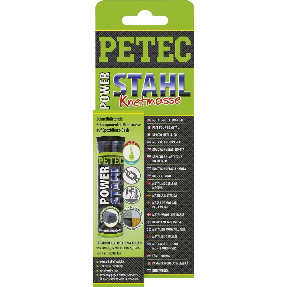 PETEC POWER Stahl Knetmasse 50 g