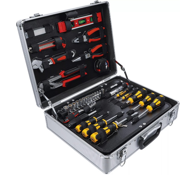 BGS TECHNIC Werkzeug-Satz im Alukoffer 129-teilig
