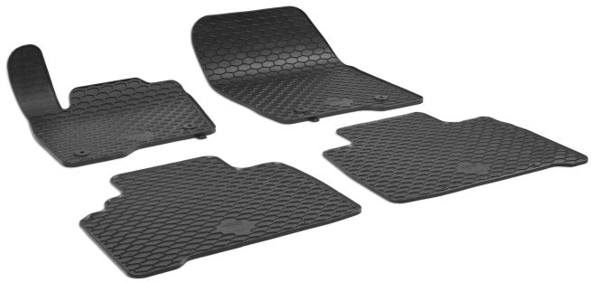 WALSER Gummimatten DirtGuard für Ford S-Max (CJ, WA6), Ford Galaxy (CK)
