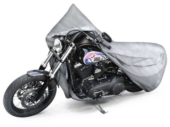 WALSER Motorrad Abdeckplane All Weather L, Motorrad Abdeckplane, Motorrad-Garage wasserdicht - 250x100x130 cm