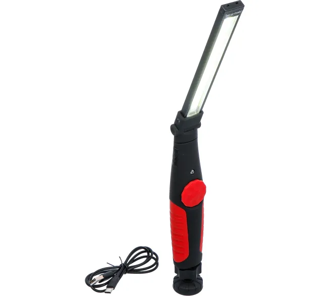 BGS technic Akku-Knicklampe in der Produktansicht, als Akku-Werkzeug für flexible Arbeiten in Werkstatt und Garage.