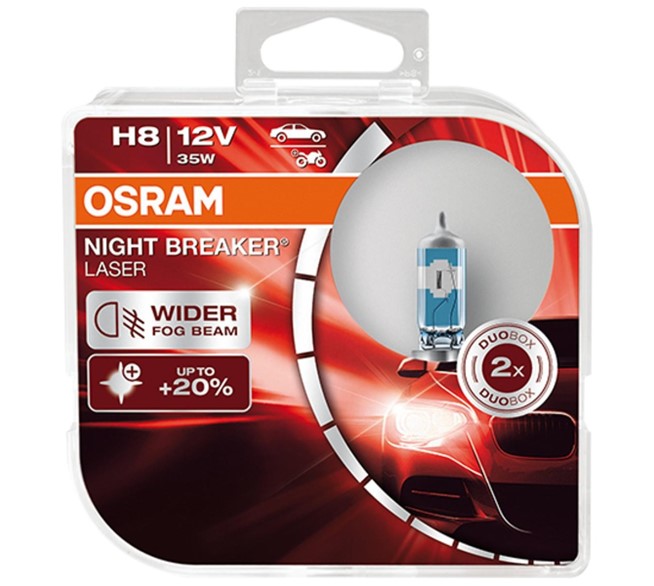 OSRAM H8 Night Breaker Laser Duobox