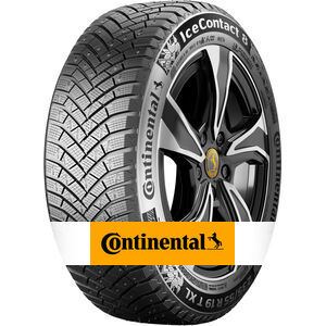 Winterreifen auf Felge der Marke CONTINENTAL IceContact 8