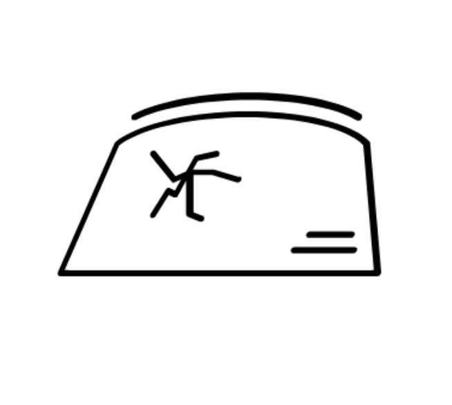 Steinschlag in der Windschutzscheibe