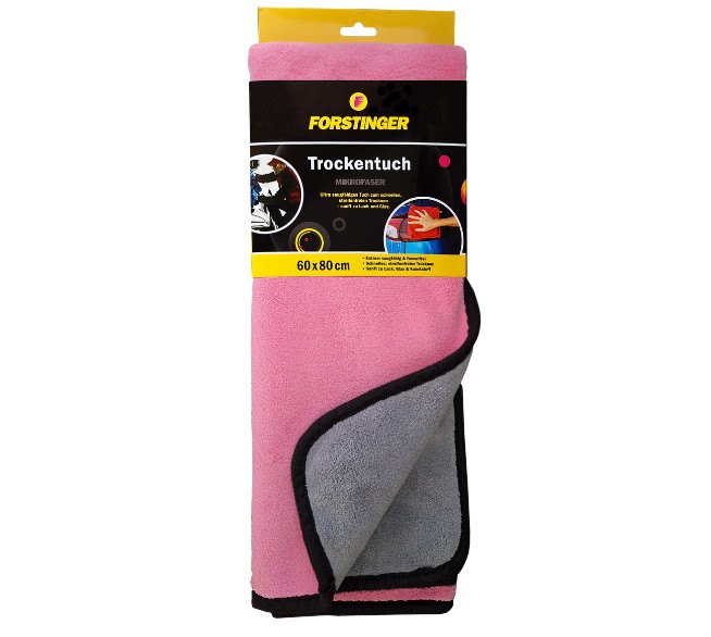 FORSTINGER Trockentuch rosa-grau 60x80 cm