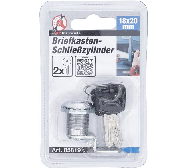 BGS TECHNIC Briefkasten-Schließzylinder 18x20 mm