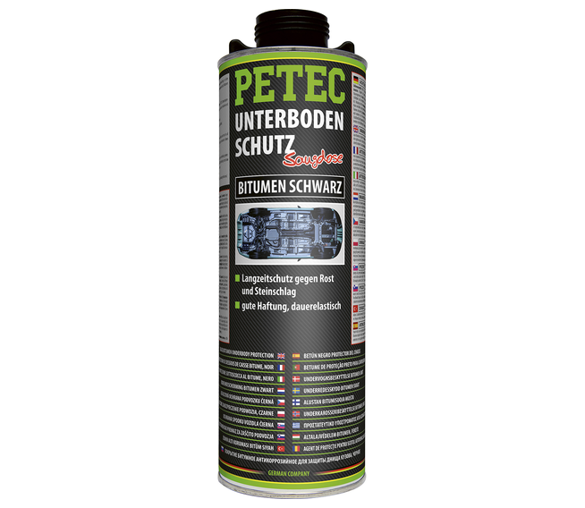 PETEC Unterbodenschutz Bitumen schwarz Saugdose 1 l