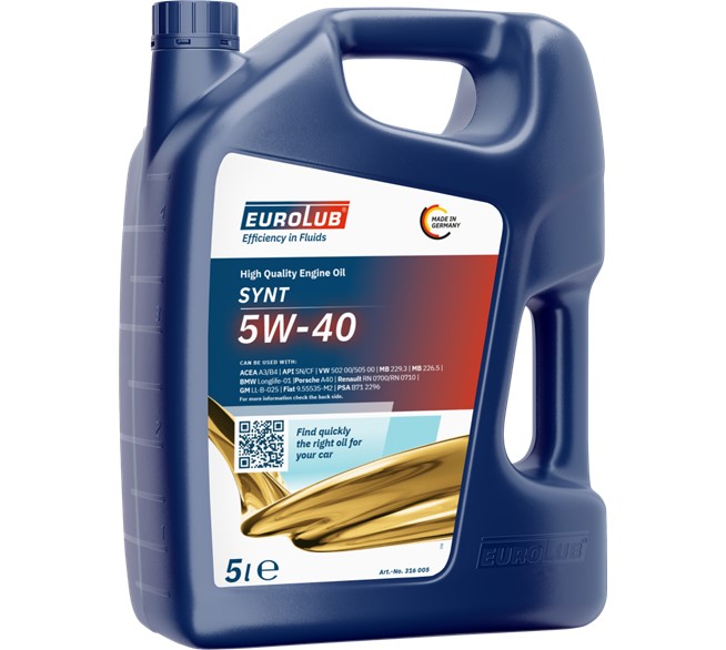 EUROLUB SYNT 5W-40 Motoröl 5L