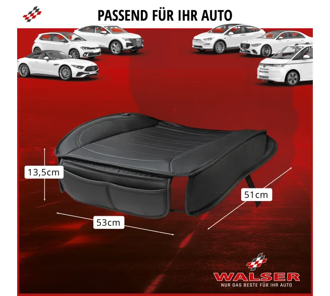 WALSER Sitzaufleger Fernando als komfortabler Schonbezug für den Autositz