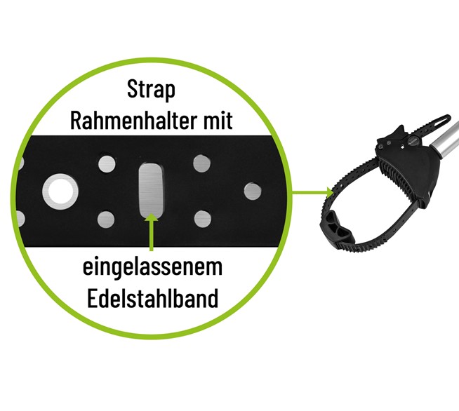 EUFAB Strap Rahmenhalter lang Ø 25+30 mm