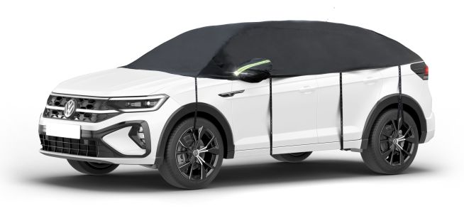 WALSER Abdeckplane Auto All Weather, Autoplane Halbgarage Größe 7 SUV/VAN   