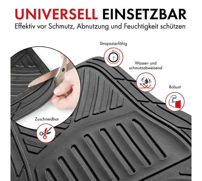 CARCOMFORT Gummimatte Herkules als strapazierfähige Automatte für den Innenraum