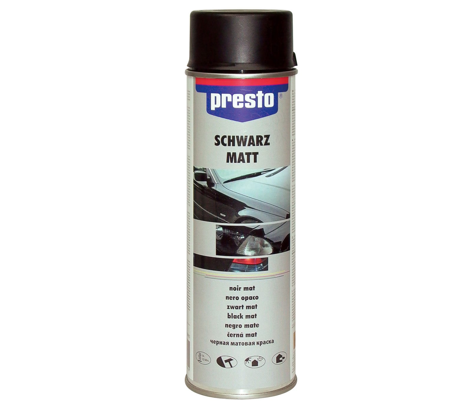 PRESTO Rallye Spray schwarz matt 500 ml