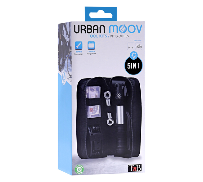TnB URBAN MOOV Fahrrad- und Scooter-Werkzeugset, 16-teilig