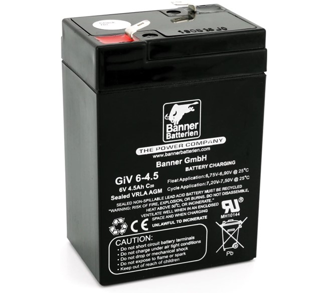 banner-giv-vds-6v-4-5ah-12104727 BANNER GiV-VdS 6V 4,5Ah