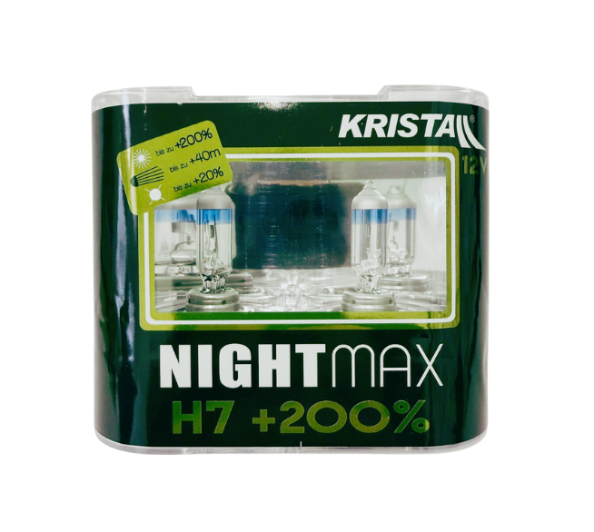 KRISTALL H7 Lampe 12V 55W Night Max