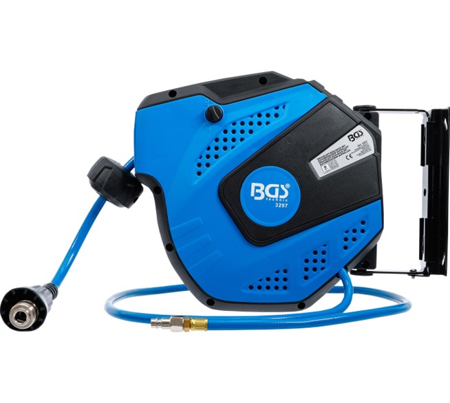 BGS TECHNIC Druckluftschlauch mit Aufroller