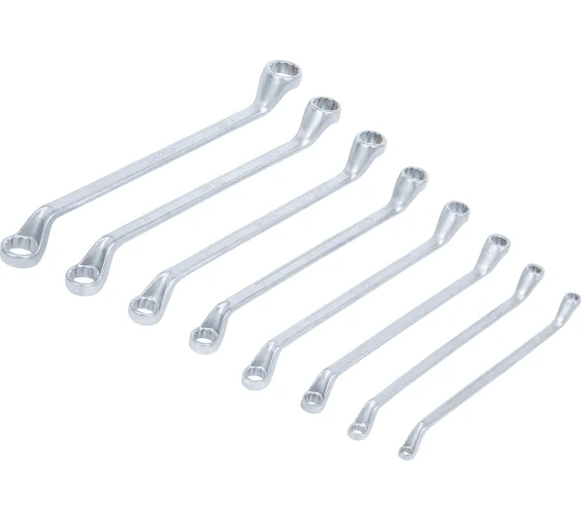 BGS technic Doppel-Ringschlüssel-Satz gekroepft in der Produktansicht, als übersichtliches Werkzeugset für Werkstatt, Garage und Montage.