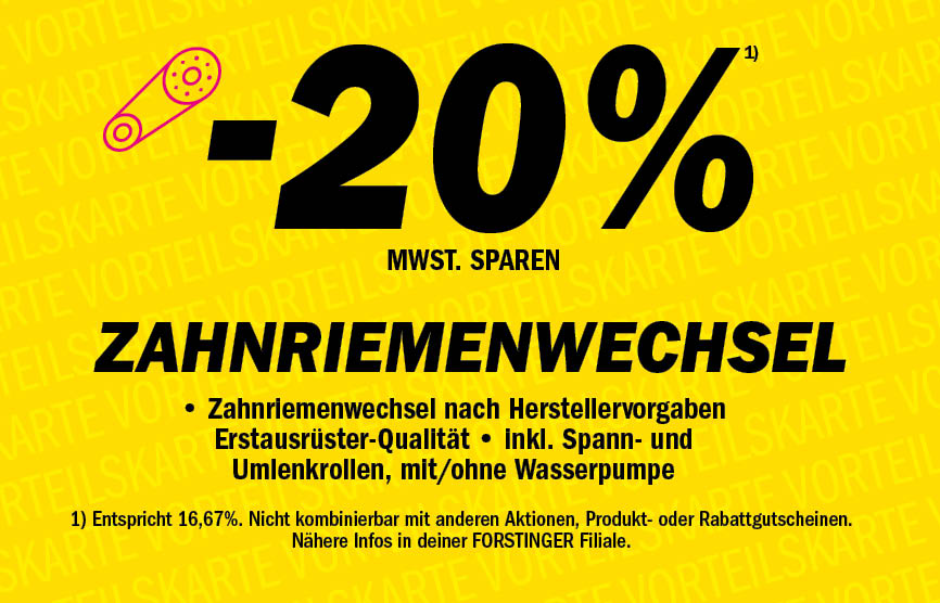 Mit der FORSTINGER Vorteilskarte günstiger