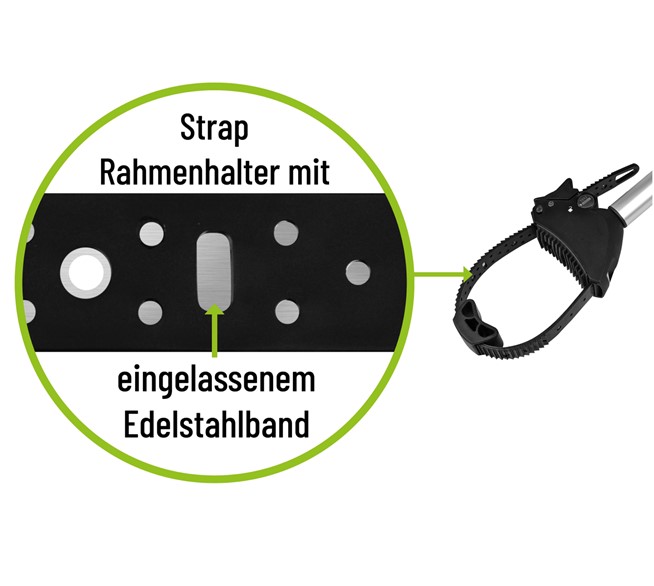 EUFAB Strap Rahmenhalter kurz Ø 25+30 mm