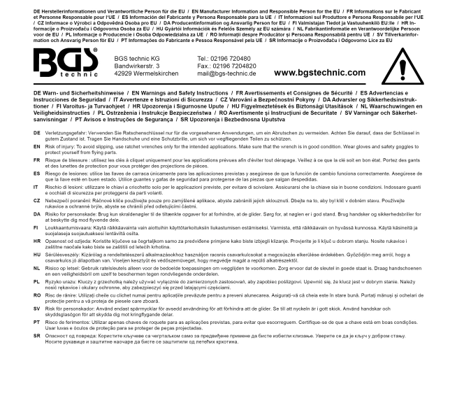 BGS TECHNIC Ratschenring-Maulschlüssel-Satz 8mm-19mm