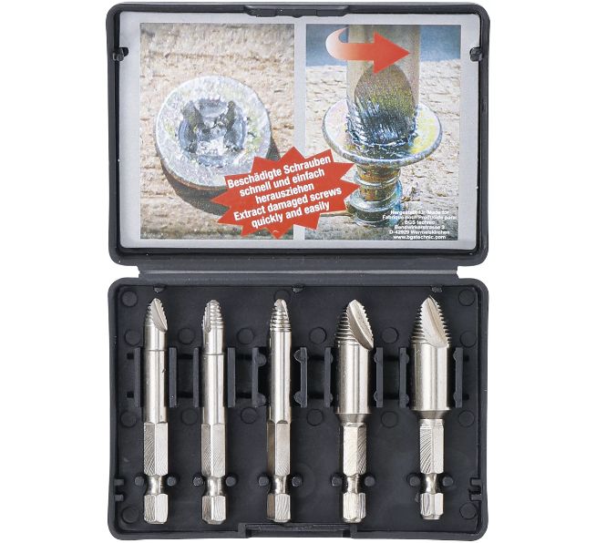 BGS TECHNIC Schraubenausdreher-Satz 5-tlg.