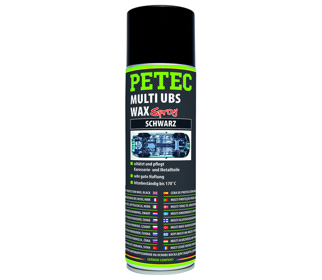 PETEC Multi UBS-Wax schwarz Spray 500 ml