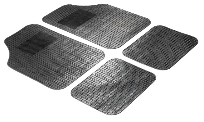 WALSER Anti-Rutschmatte-Auto Varios, zuschneidbare Gummimatte 4er Set