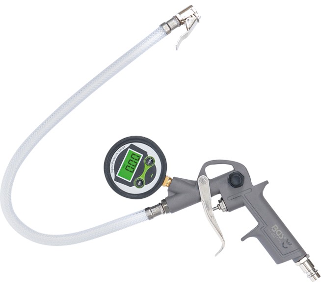 BGS TECHNIC digitale Druckluft-Reifenfüllpistole 0-8 bar