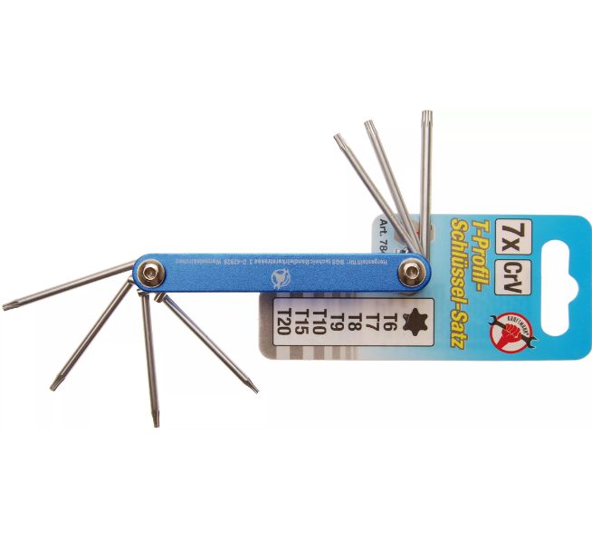 BGS TECHNIC Klappschlüssel T-Profil (für Torx) T6