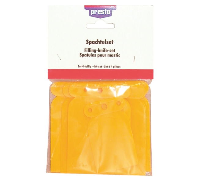 PRESTO Spachtelklingen-Set 4-teilig