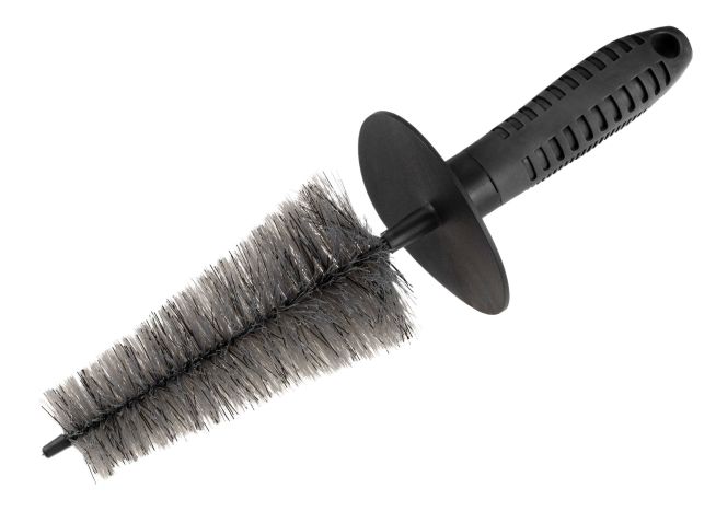 WALSER Felgenbürste mit Borsten und Spritzschutz konisch 32,5 cm schwarz-grau WALSER Felgenbürste mit Borsten und Spritzschutz konisch 32,5 cm schwarz-grau