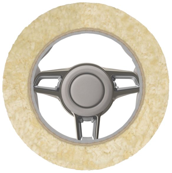 WALSER Lammfell Lenkradbezug beige