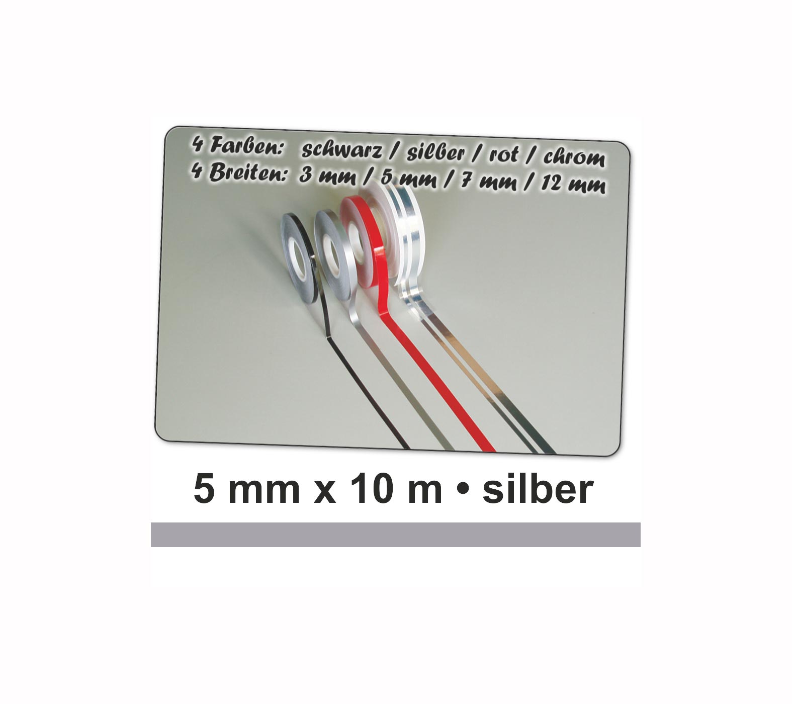 SCHUETZ Zierstreifen 5 mm silber